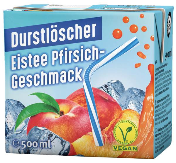Wesergold Durstlöscher Eistee Pfirsich, 12x 0,5 L