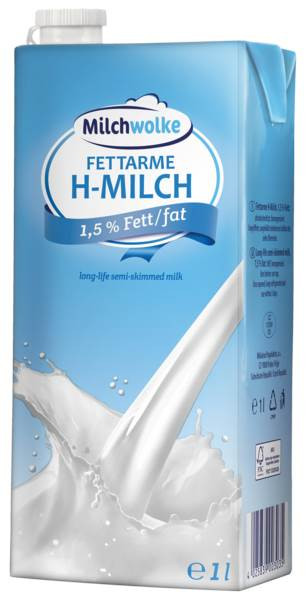 H-Milch 1,5% EU Drehverschluss 12l/PK H-Milch aus der EU