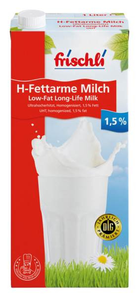 H-Milch 1,5% DE Drehverschluss 12 L/PK H-Milch aus Deutschland