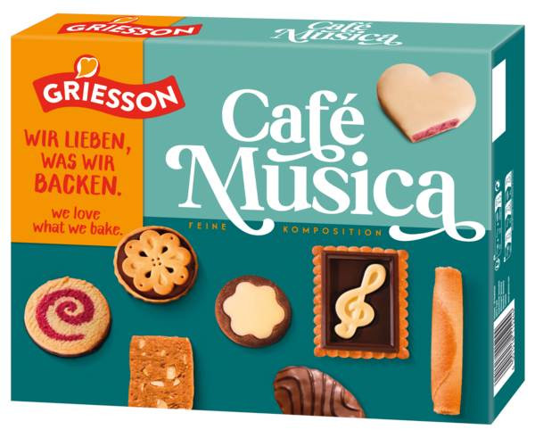 Griesson Café Musica, Gebäckmischung gelegt,11fach sortiert