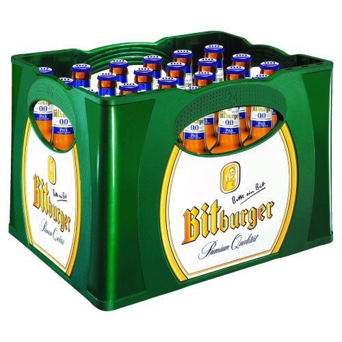 Bitburger 0,0% Pils Alkoholfrei | 24x0,33-l-MW-Kasten