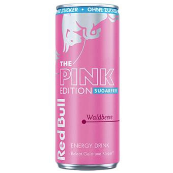 Red Bull Pink Edition Waldbeere sugarfree Dose  24x 0,25l
