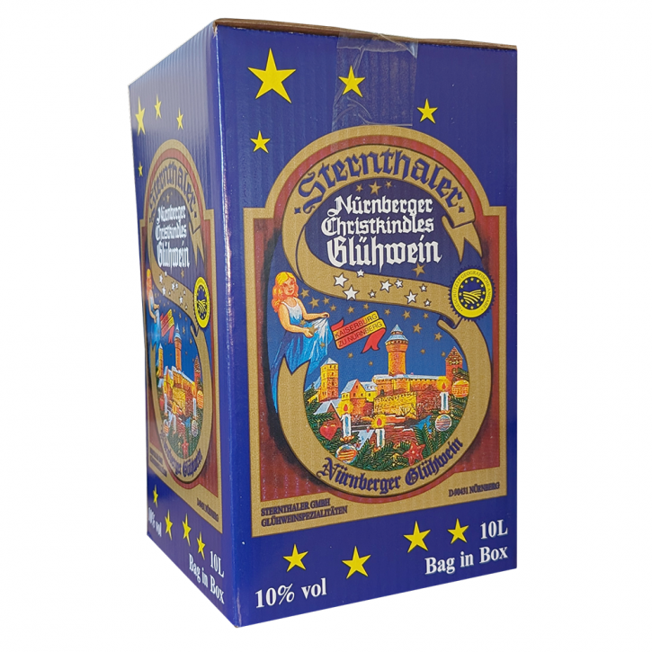 Sternthaler Nürnberger Christkindles Glühwein Rot – Bag-in-Box 10 Liter